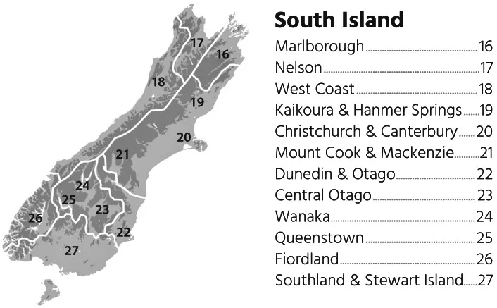 South Island Map