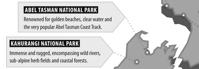 Kahurangi National Park Map